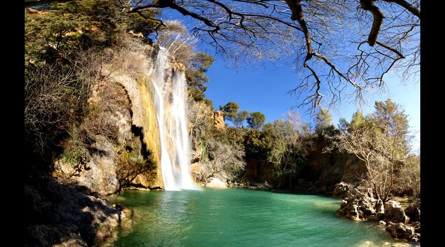 The waterfall in the village