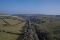 Looking northwards (from 100ft!) along the winding Avon valley