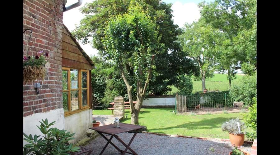 Find seating around the shared garden; sit and chat or read a book