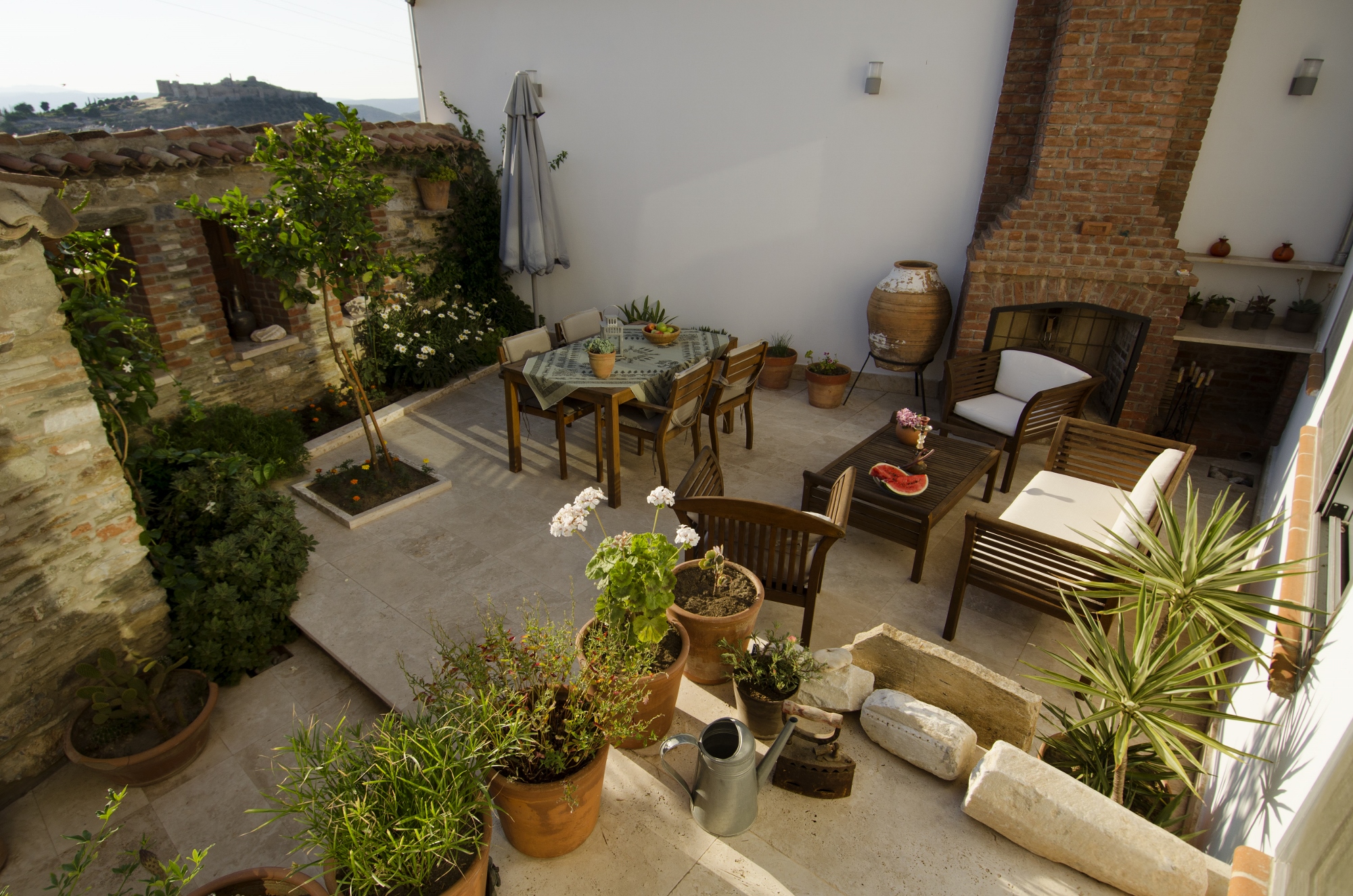 Relaxing at Ionia house