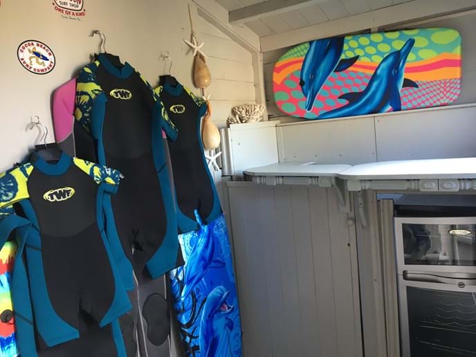 surf bar - somewhere to have a drink if you want to be out but inside