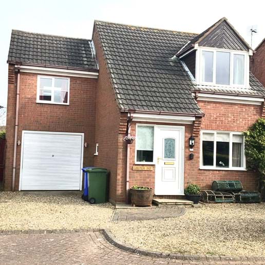 Front is on a quiet street that