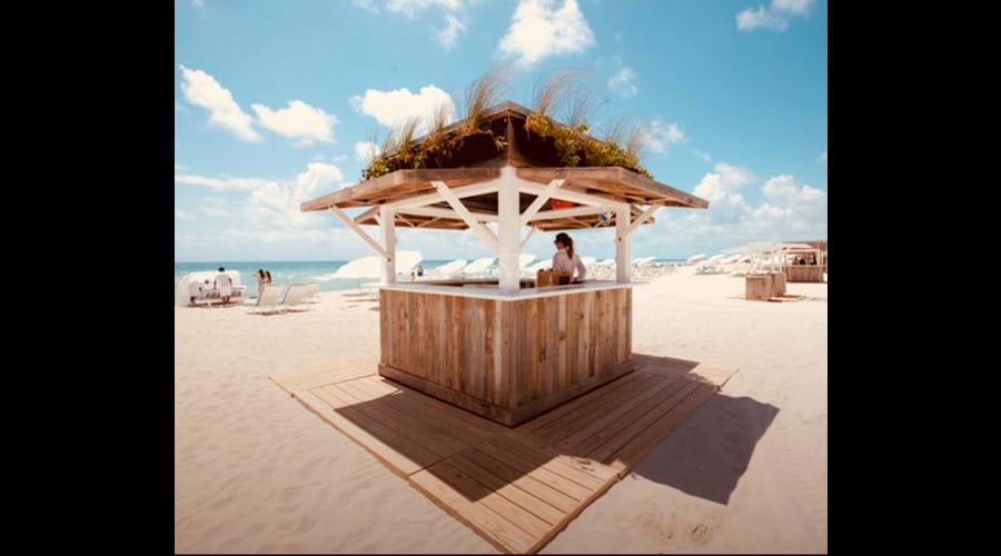Beach area with full bar and food service
