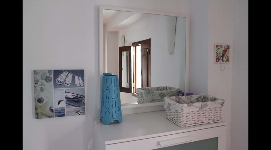 The blue bedroom