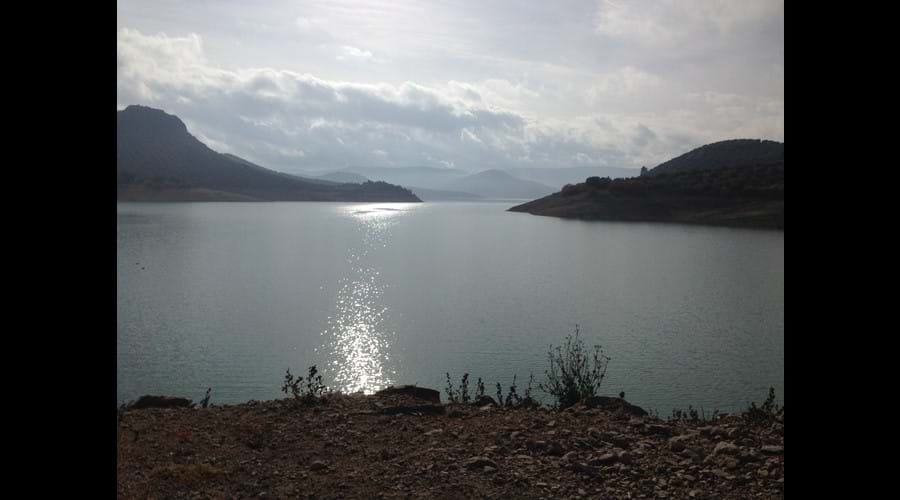 Winter lake view