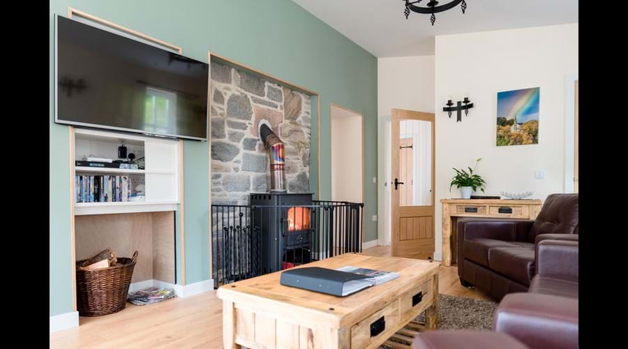 Cosy Lounge with wood burner