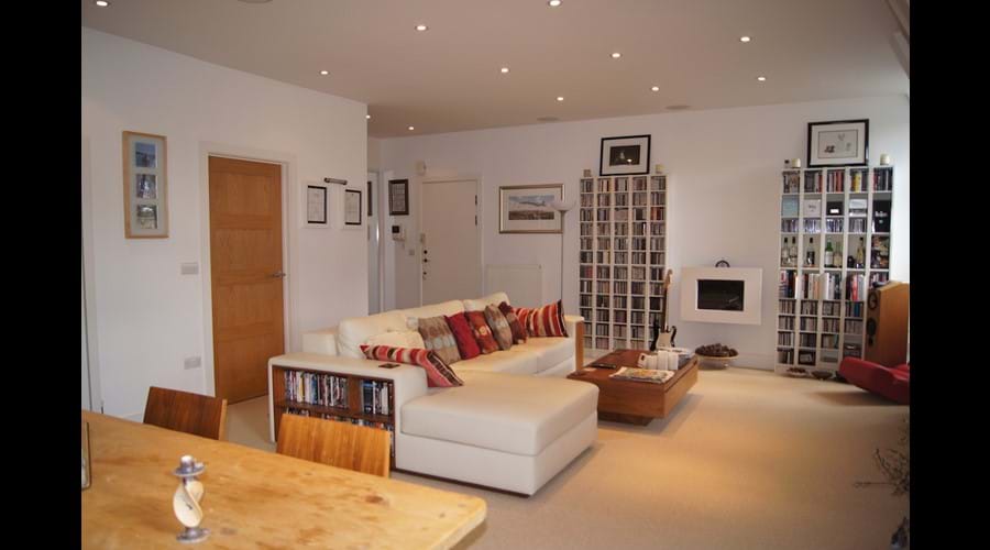 Living area towards entrance