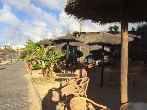10 minute walk - our local beach bar (before opening) - right next to the sea. Ideal spot for lunch