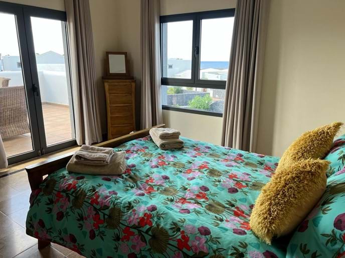 Master bedroom - with sea views