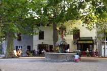 Village fountain, Montolieu