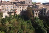 Montolieu, from bridge over River Alzeau