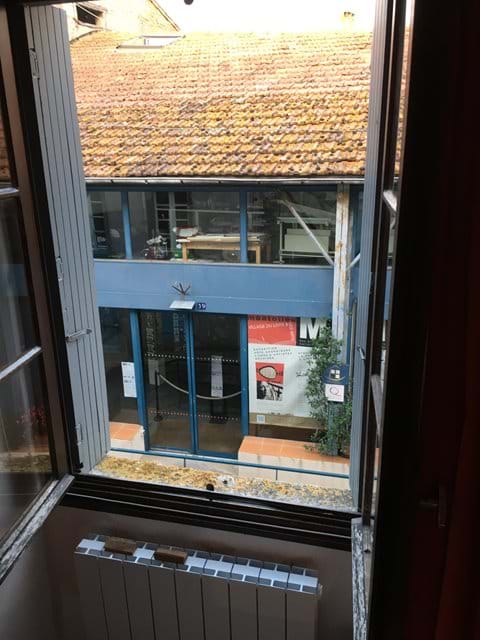 The excellent Musée des Arts et Métiers du Livre is right opposite the lounge window