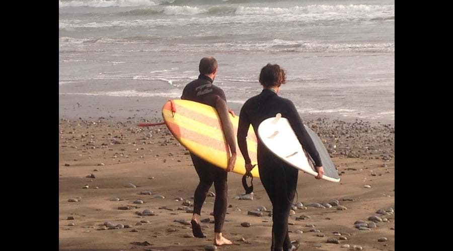 Enjoy the island surf