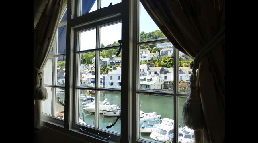 Sit in the Living Room window seat and watch the boats