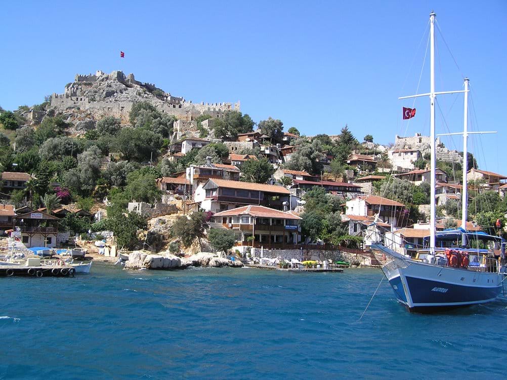 kalkan manzara turquoise coast turkey