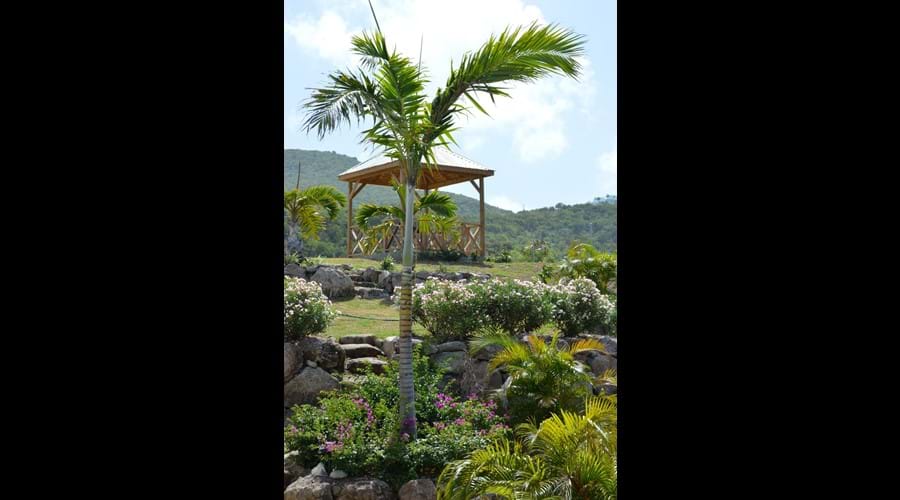 Gazebo - Caribbean views, Nevis Villa Rental