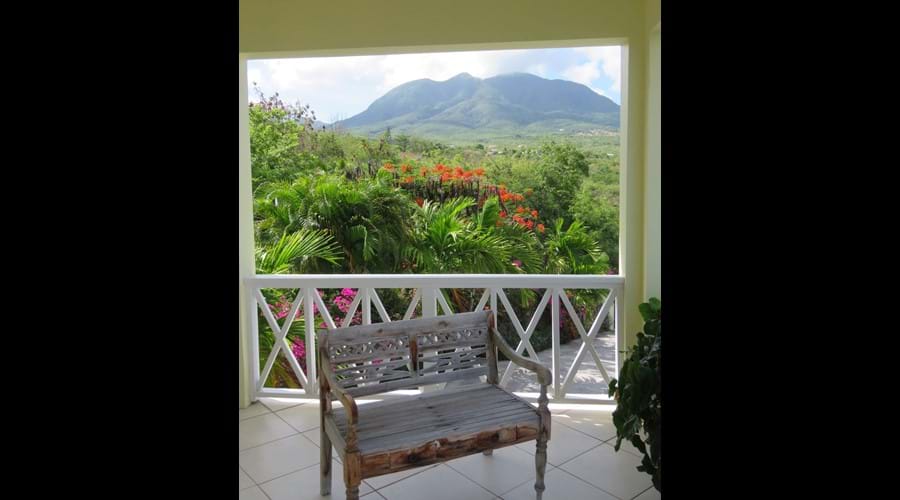 Nevis peak from the porch