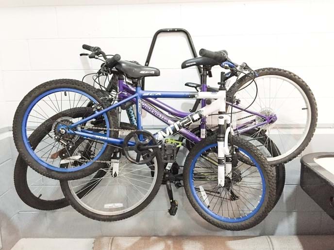 x3 Bicycles of varying sizes