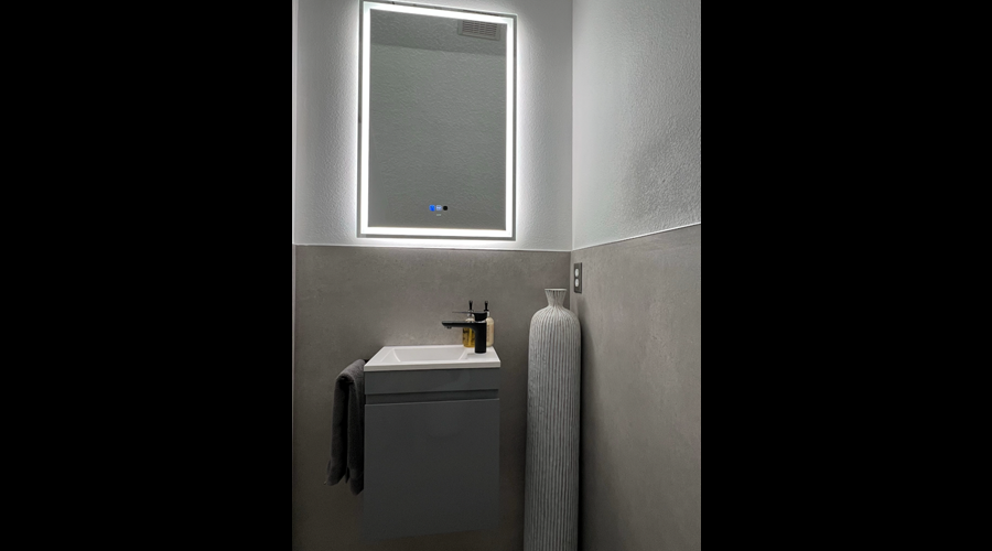 Cloakroom mirror/sink