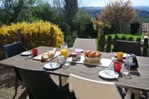 Breakfast on the terrace - Spring at La Cardabelle