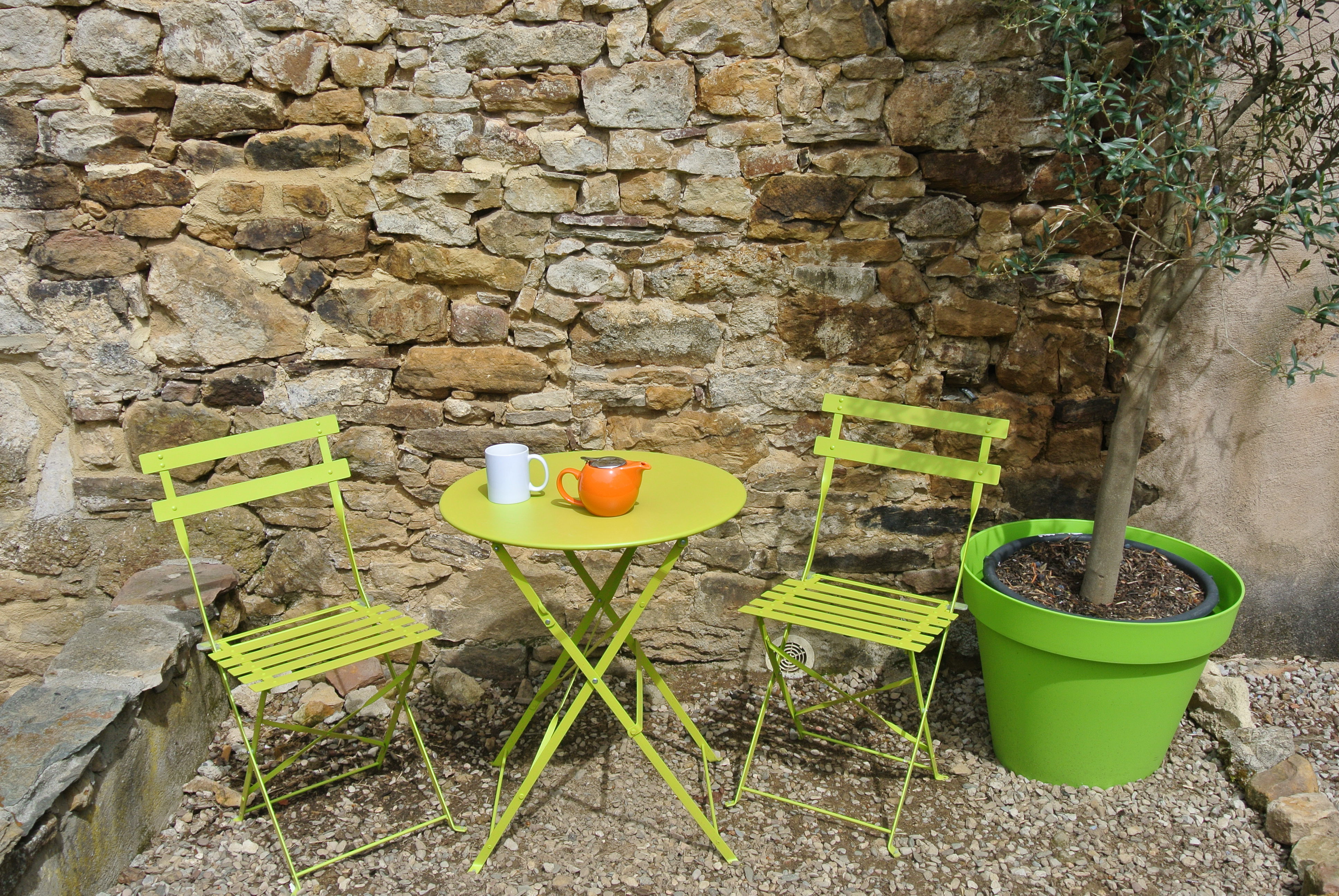 Small terrace perfect for an early morning cuppa