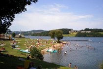 Go swimming, kayaking, paddle boarding or hire a pedalo - Lac de Villefranche de Panat only 12 minutes from La Caze Gites