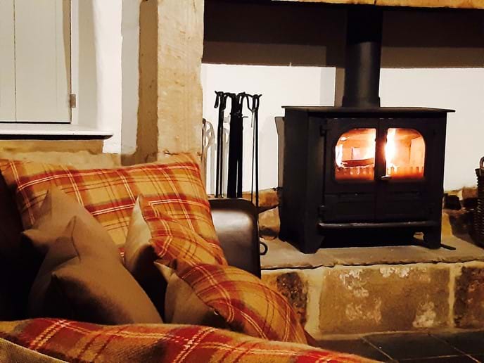 ...and light the log burner for a cosy night in