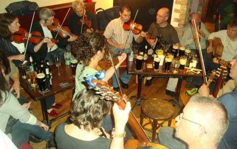 Traditional session in John Joes Pub during Kilcar Fleadh festival