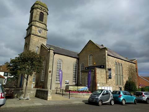 Information center, museum and church