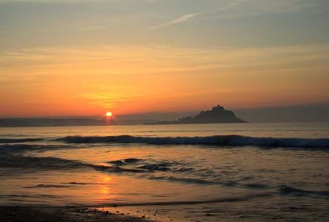 Sunrise at St Michaels Mount Cornwall