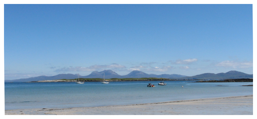Stunning views over to Jura 