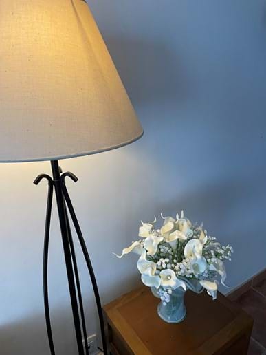 Sitting Room Lamp & Calla Lillies