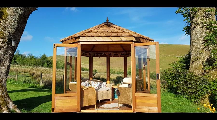 The Summerhouse with 360 degree views!