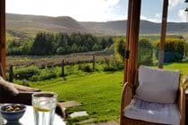 Drinks in the summerhouse