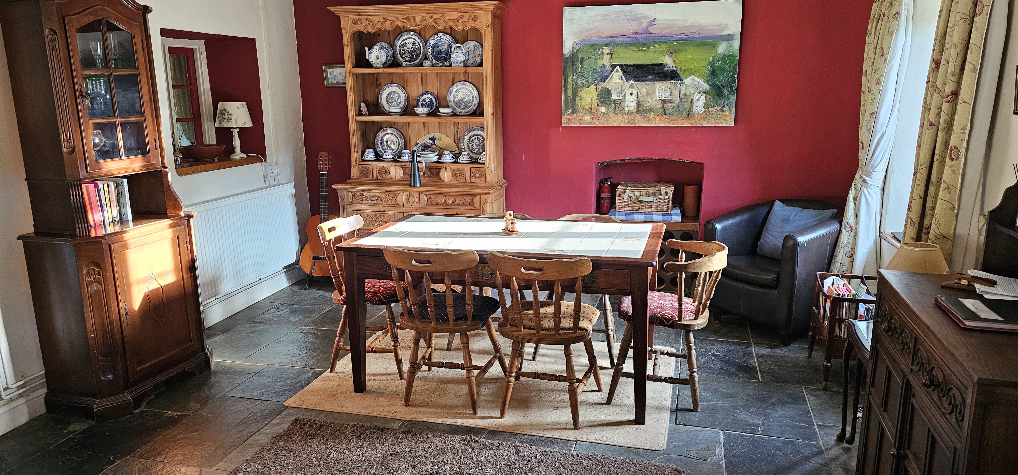 The open plan dining area