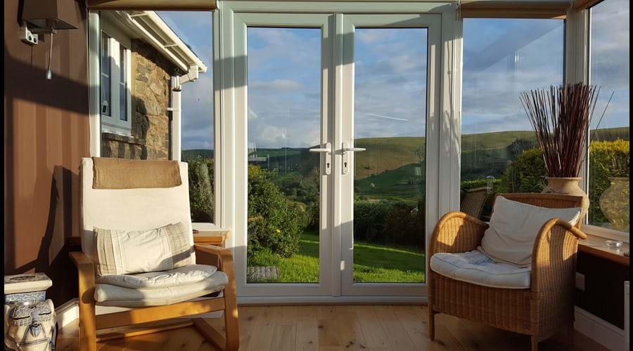 Enjoy stunning views from the conservatory