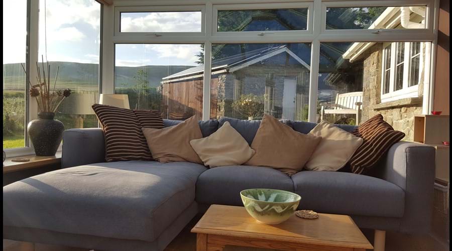 Enjoy stunning views from the conservatory