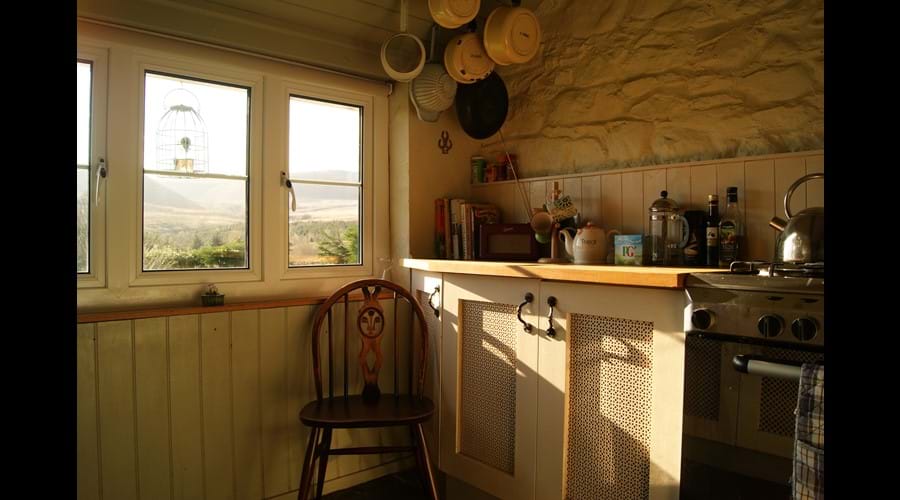 A well equipped cottage kitchen