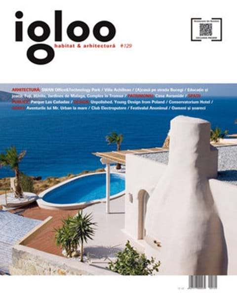Villa Achilleas featured on the front page of the European architectural magazine 