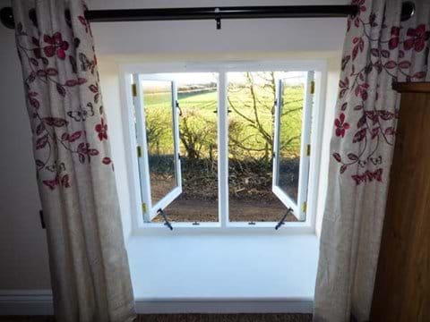 Countryside view from Double Bedroom
