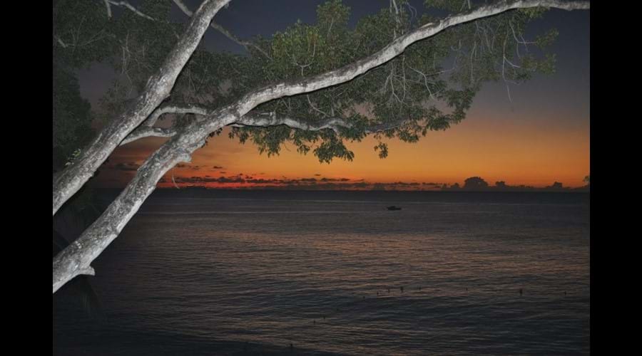 Beautiful Barbados sunset from our balcony