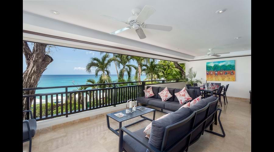 Beautiful open terrace with ocean views