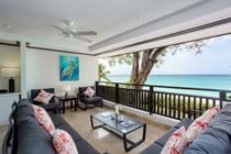 Comfy sitting area on our terrace with gorgeous sea views