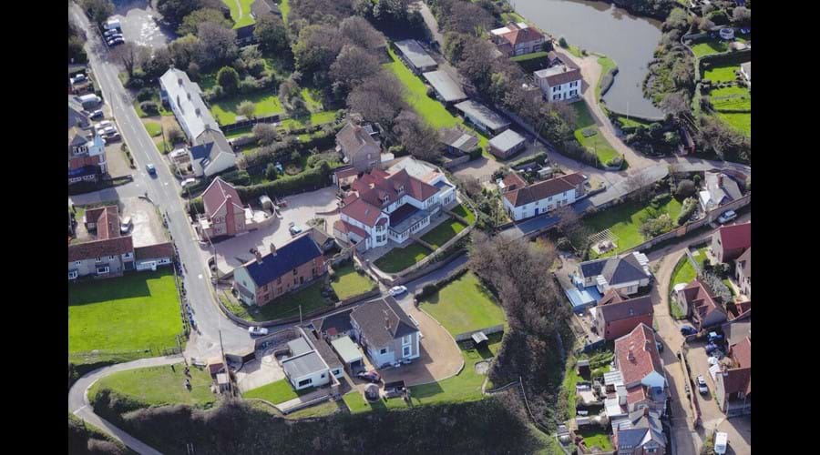 Areal view of Seaview Court - SVC is the "U" shaped building in the centre