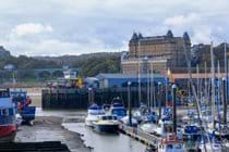 Scarborough Harbour looking towards Grand Hotel