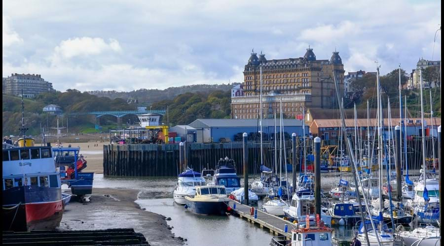 Scarborough Harbour looking towards Grand Hotel