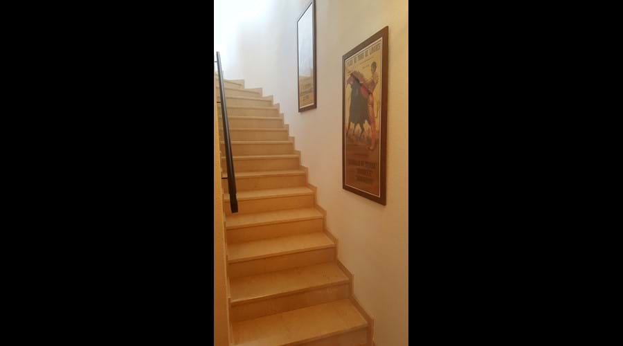 marble stairs to the bedrooms