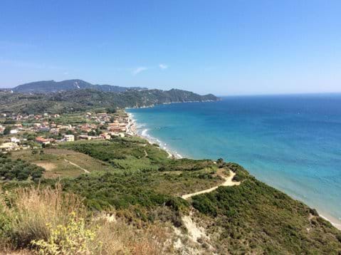 View of Arillas from Agios Stefanos headland
