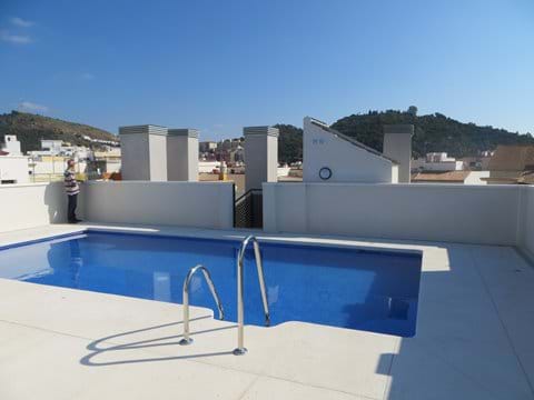Communal roof-top swimming pool