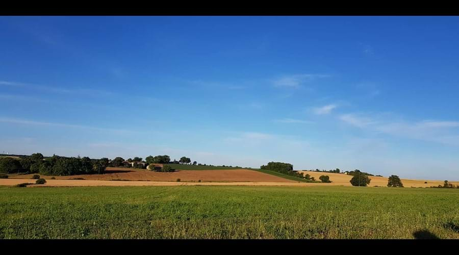 Views across the fields - wonderful!